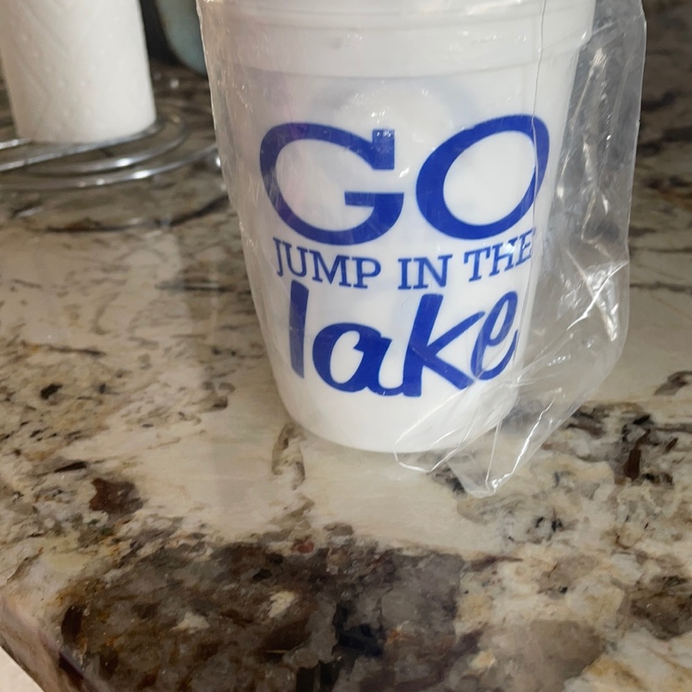 New Go jump in the lake reusable cups